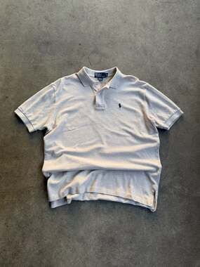 Vintage 90s-00s Polo Ralph Lauren oatmeal off white creme color